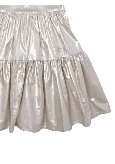 Abito bambina platino in cotone VICOLO | 3145V00278/MOPLATINO