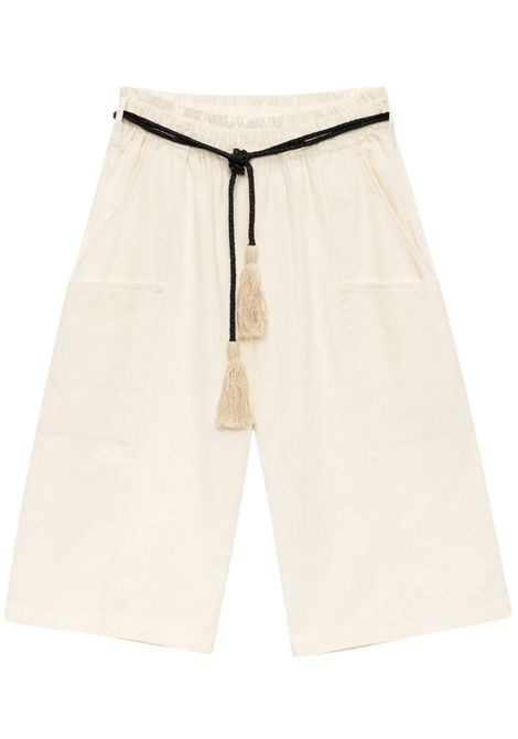White cotton trousers for girls VICOLO | 3146S00349/MOBIANCO