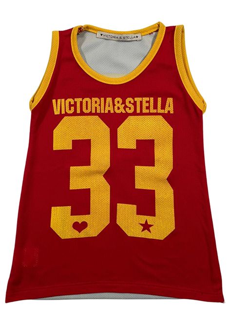 Canotta bambina rossa VICTORIA E STELLA | 4488/FIROSSA