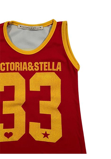 Canotta bambina rossa VICTORIA E STELLA | 4488/FIROSSA