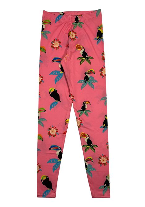 Leggins bambina in fantasia rosa WHITE KIDS | LEG/FIROSA