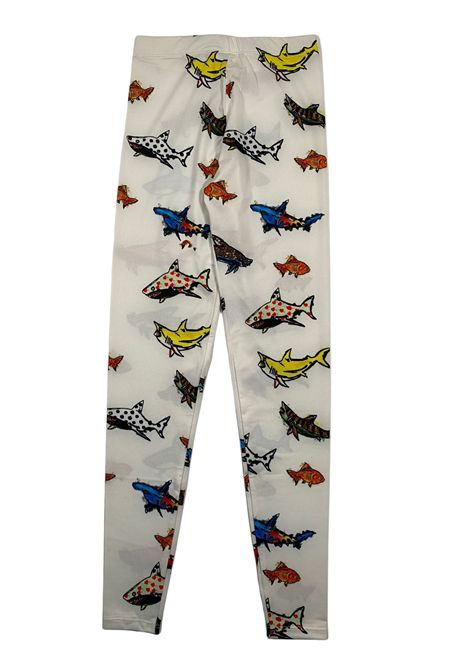 Leggins bambina in fantasia bianco WHITE KIDS | LEGSHARK/FIBIANCO