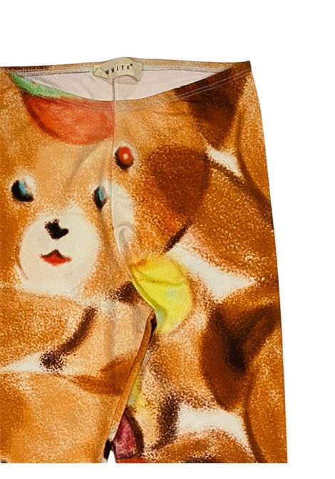 Leggins bambina in fantasia rame WHITE KIDS | LEGTEDDY/FIRAME