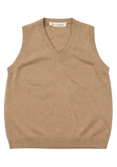 Maglia neonato beige in cotone ZHOE & TOBIAH | 7ZP9NT3A/CEBEIGE