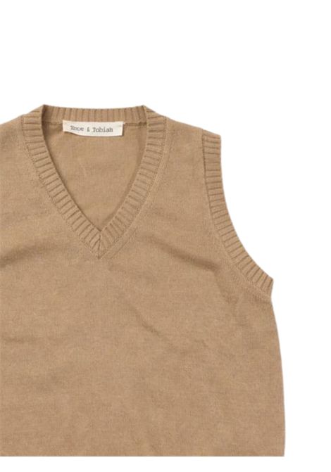 Maglia neonato beige in cotone ZHOE & TOBIAH | 7ZP9NT3A/CEBEIGE