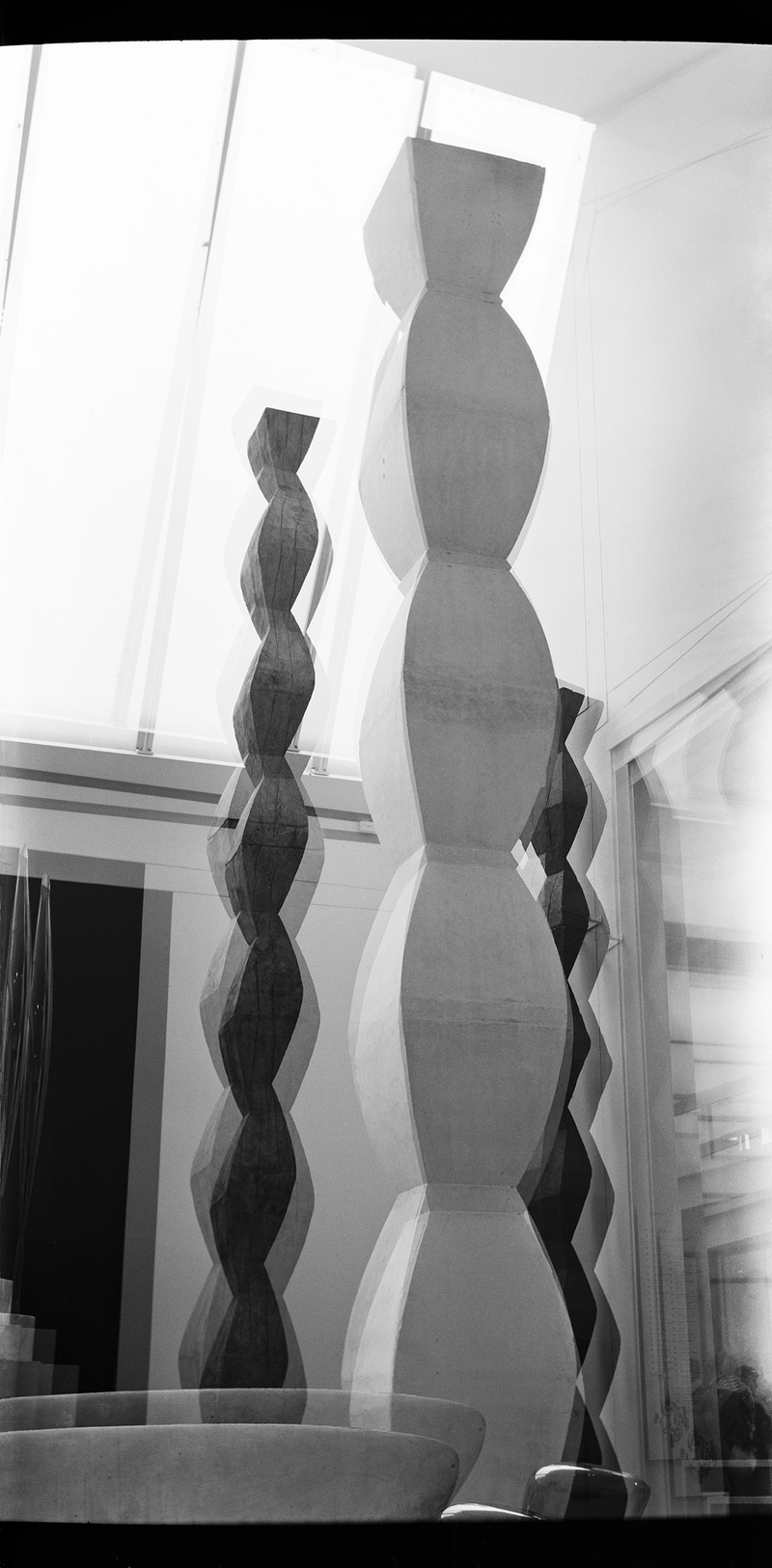 LUKE PARKER Atelier/Atelier (AJAR version) 2018 digital vinyl print, from a medium format panoramic black and white negative