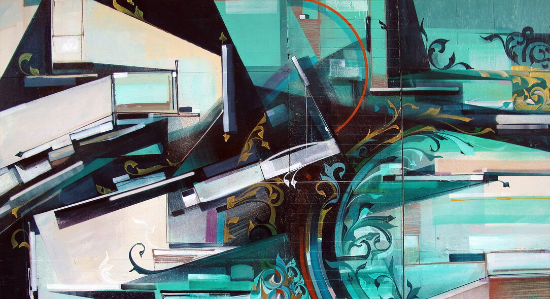 Augustine Kofie : Murals | Outside : Emerald Allegory