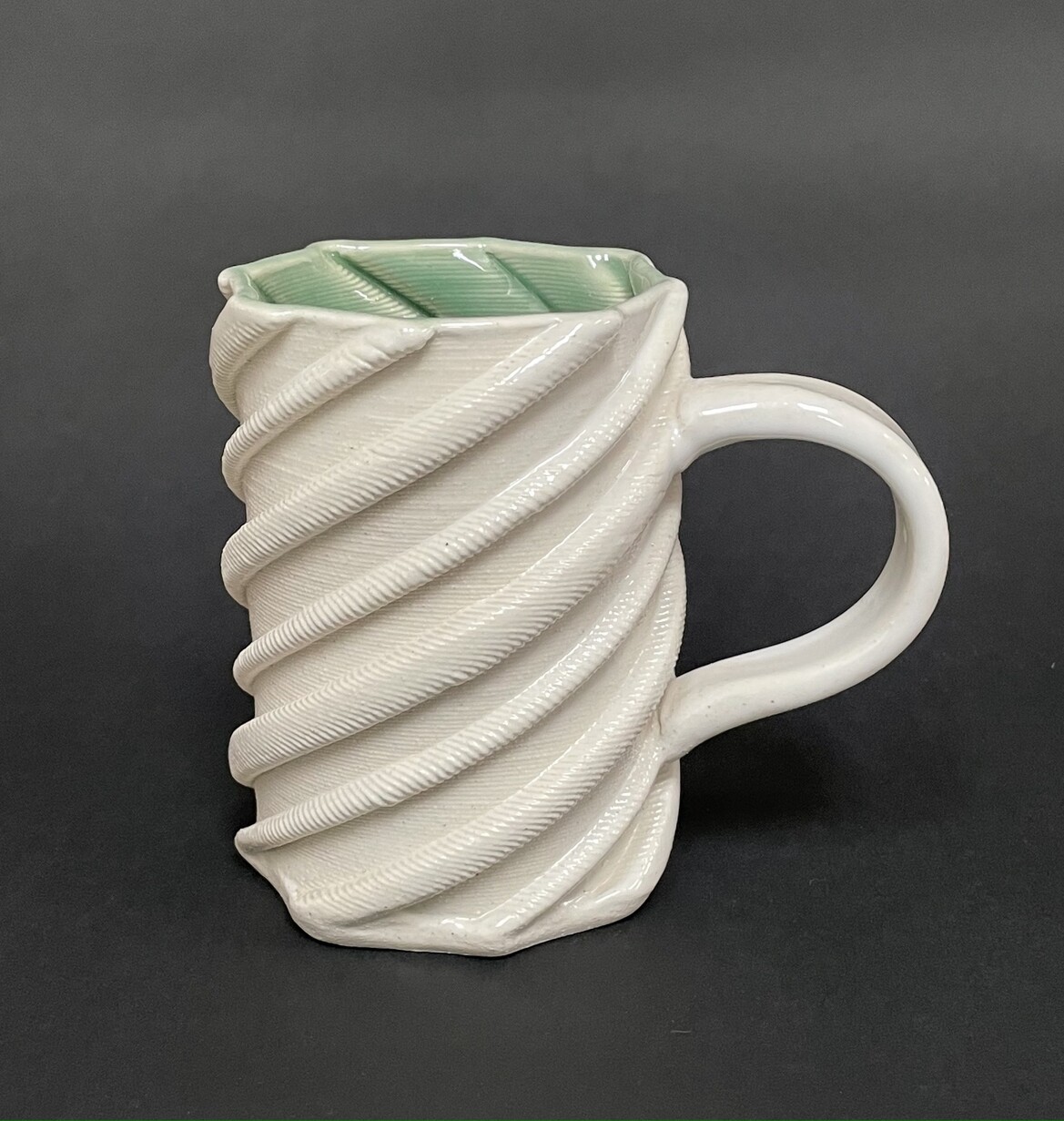 250ml coffee cups Ribbed Ceramic Mug main image 0