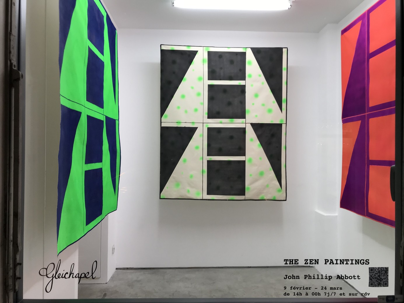 John Phillip Abbott : Selected Exhibitions : The Zen Paintings, Gleichapel,  Paris, France