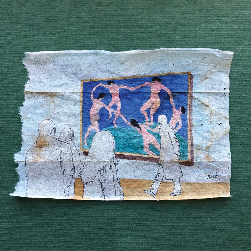 Museum Goers #6 (original SOLD)