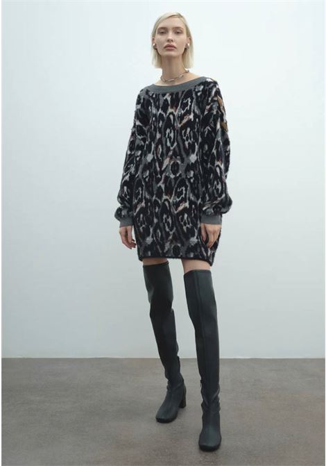 maxi pull jaquard maculato lurex AKEP | Maglia | MGKD11011V1