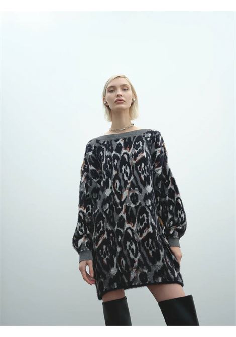 maxi pull jaquard maculato lurex AKEP | Maglia | MGKD11011V1