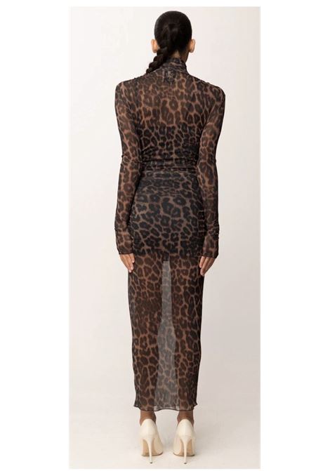 judy  animalier tullino mezzo collo ANIYE BY | Abito lungo | 18148201899