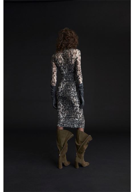 judy  animalier tullino mezzo collo ANIYE BY | Abito lungo | 18148202448