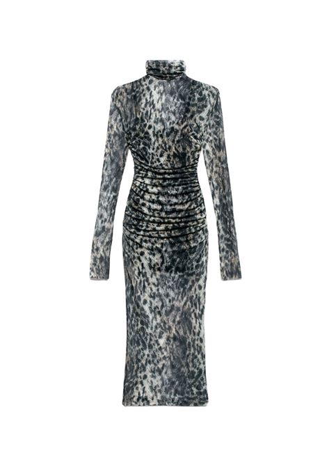 judy  animalier tullino mezzo collo ANIYE BY | Abito lungo | 18148202448