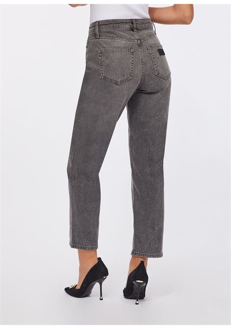 straight fit hogh waist glitter LIU JO BLUE DENIM | Jeans | UF5019D4927N9935