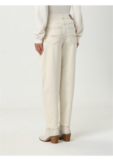 carrot high waist impunture a contrasto LIU JO BLUE DENIM | Jeans | UF5135TS05309041