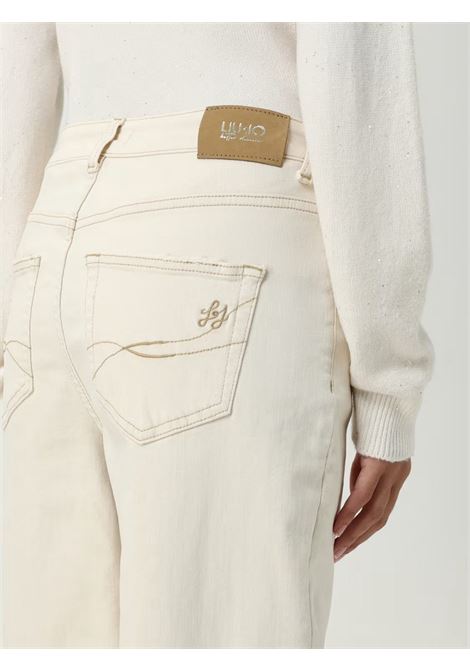 carrot high waist impunture a contrasto LIU JO BLUE DENIM | Jeans | UF5135TS05309041