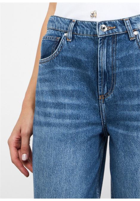 bone wide leg low waist ballon LIU JO BLUE DENIM | Jeans | UF5139D028778913