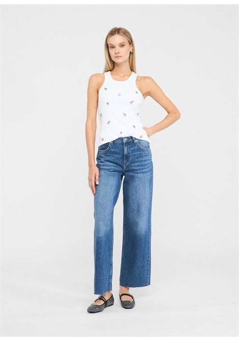 bone wide leg low waist ballon LIU JO BLUE DENIM | Jeans | UF5139D028778913