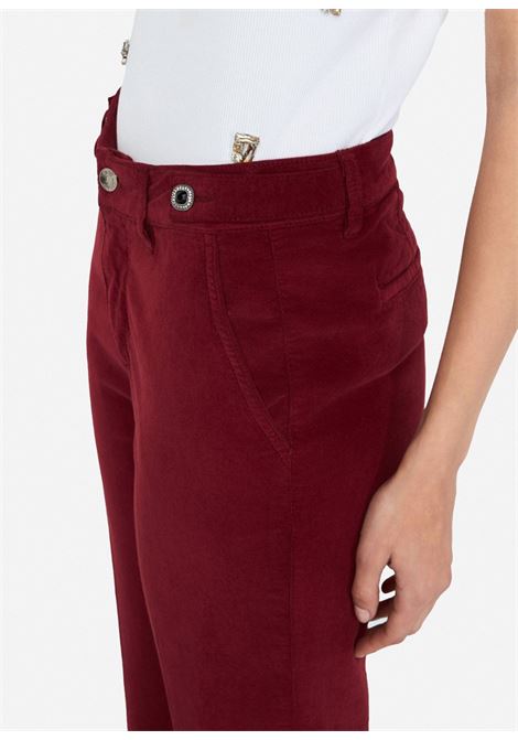 velluto vita alta chino repot LIU JO white | Pantaloni | MF5308T459091650