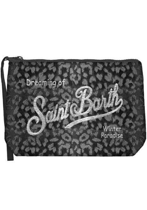 aline velvet animalier 20x14,5 x7 SAINT BARTH | Pochette | ALI001400247I00