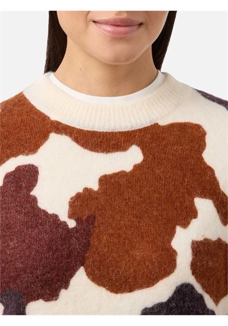 danya cow print mohaire SAINT BARTH | Maglia | DANY001100364I10