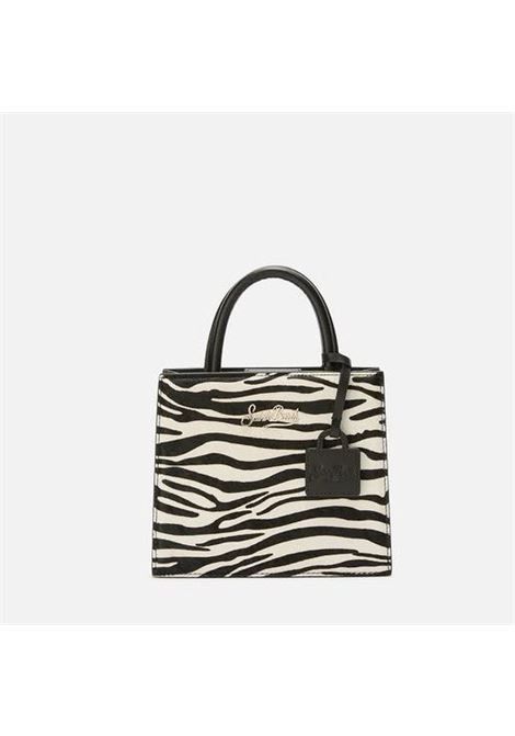 shop bag mini zebra brushed pelle 24.5x22x9 con tracollo SAINT BARTH | Borsa | SHBM000200711I10