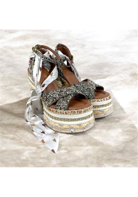 chelsea scarf platform zeppa cordoni baguetter KURT GEIGER | Sandalo | 4352443609BR