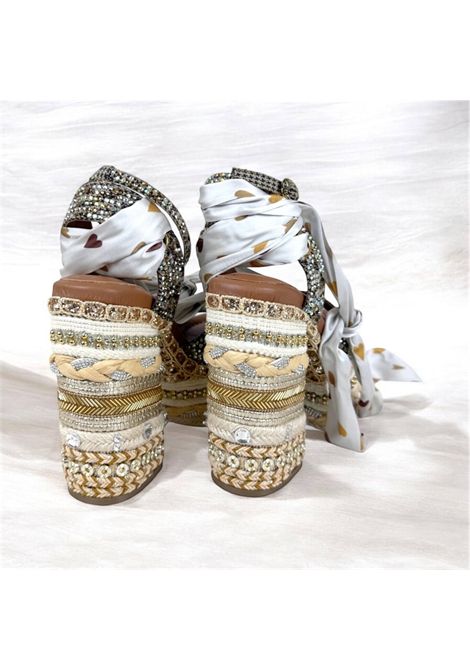 chelsea scarf platform zeppa cordoni baguetter KURT GEIGER | Sandalo | 4352443609BR