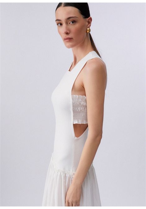  LIU JO white | Abito lungo | WA6466MS55N10701