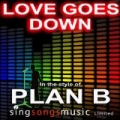 Love Goes Down (In The Style Of Plan B) by 2010s Karaoke Band