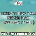 Everything You Never Had (We Had It All) [karaoke Version] [originally Performed By Breach] by Pro Instrumentals