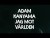 Adam Kanyama 'Intro' music video