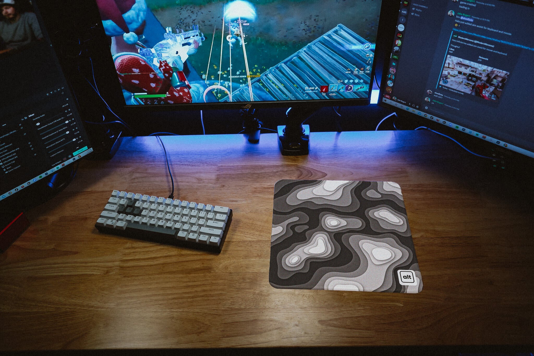 Black and White Regions Mousepad Black and White Regions Mousepad