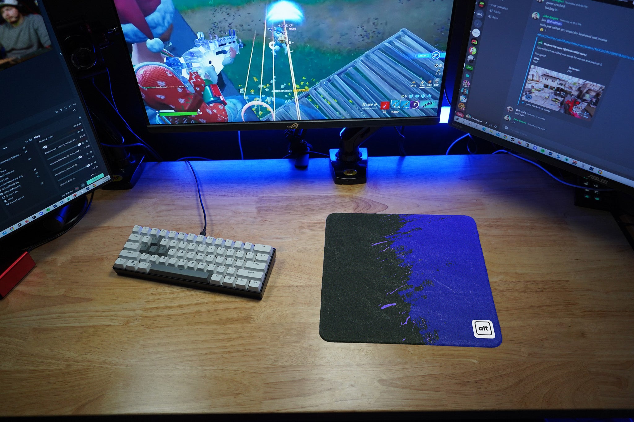 Blue Paint Spill Mousepad Blue Paint Spill Mousepad