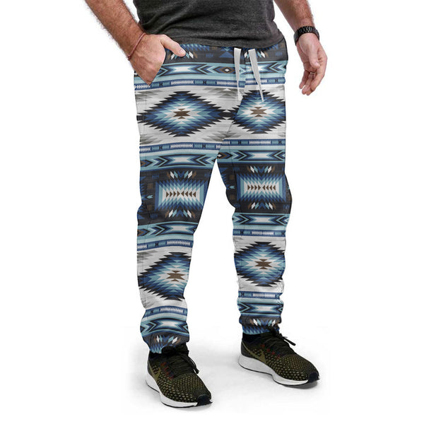 Blue Patterns Sweatpants