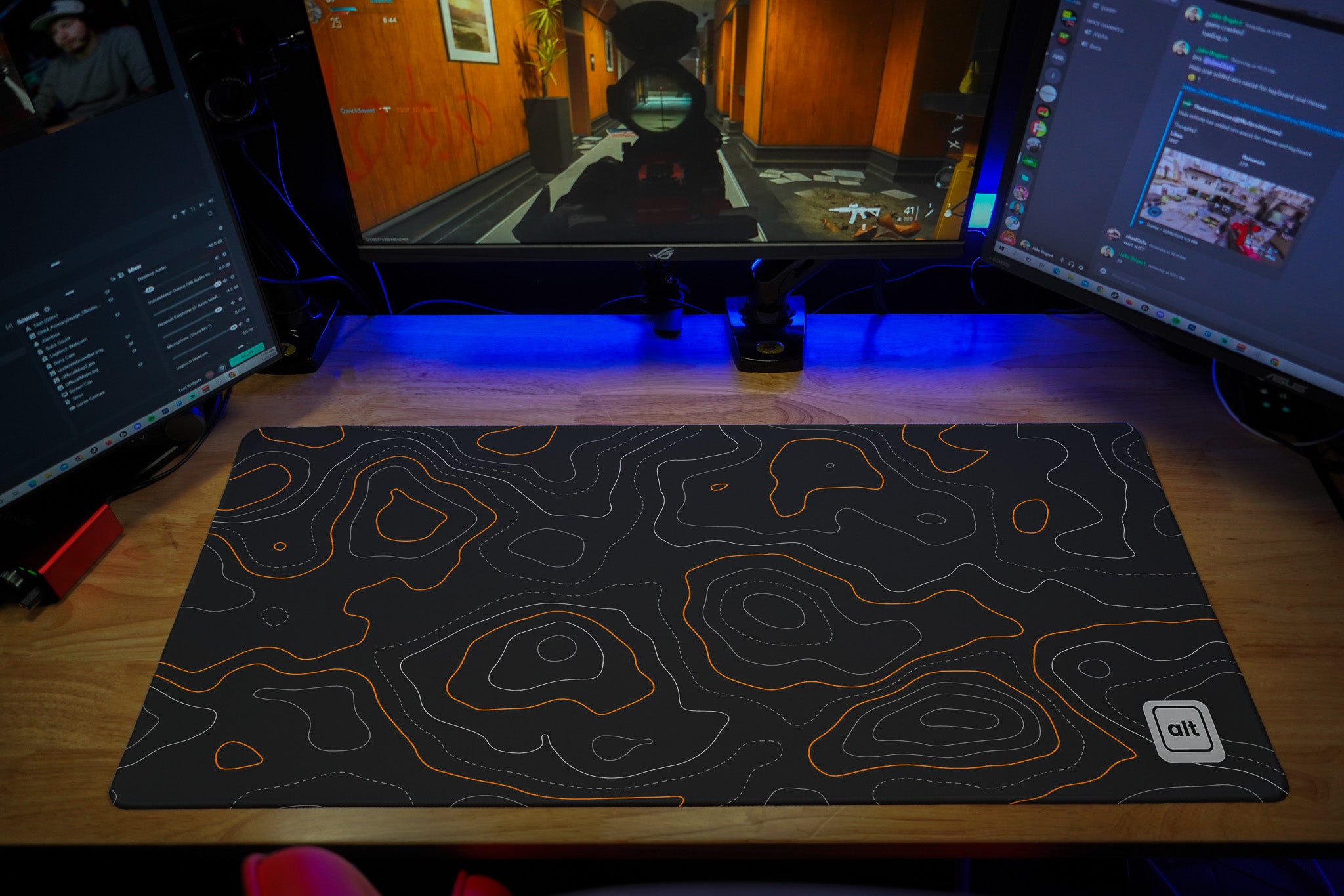 Dark Inverted Orange Damascus