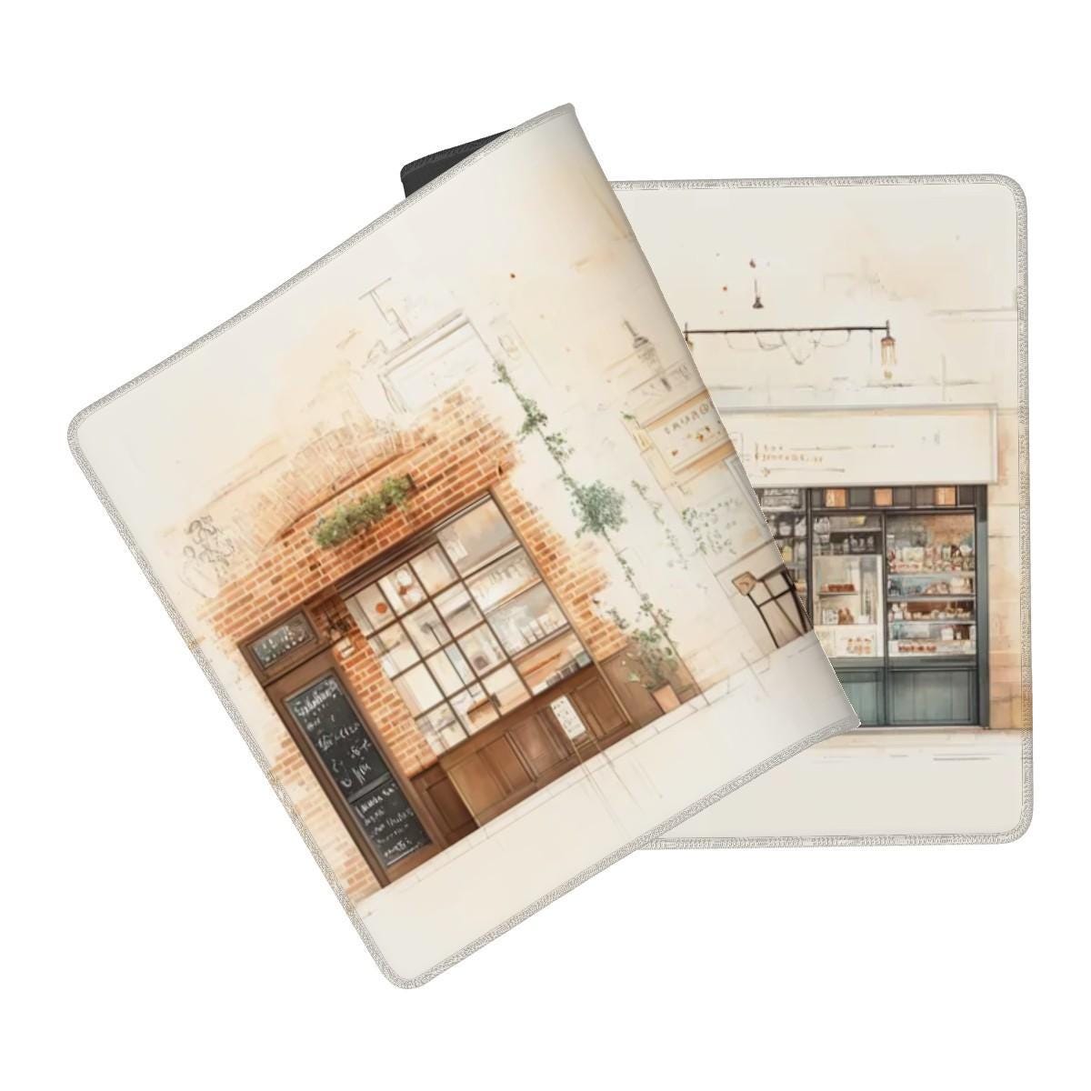 European Cafe Desk Mat Artistic Sketchbook Style Elegant Minimalist Art Mouse Pad European Cafe Desk Mat Artistic Sketchbook Style Elegant Minimalist Art Mouse Pad