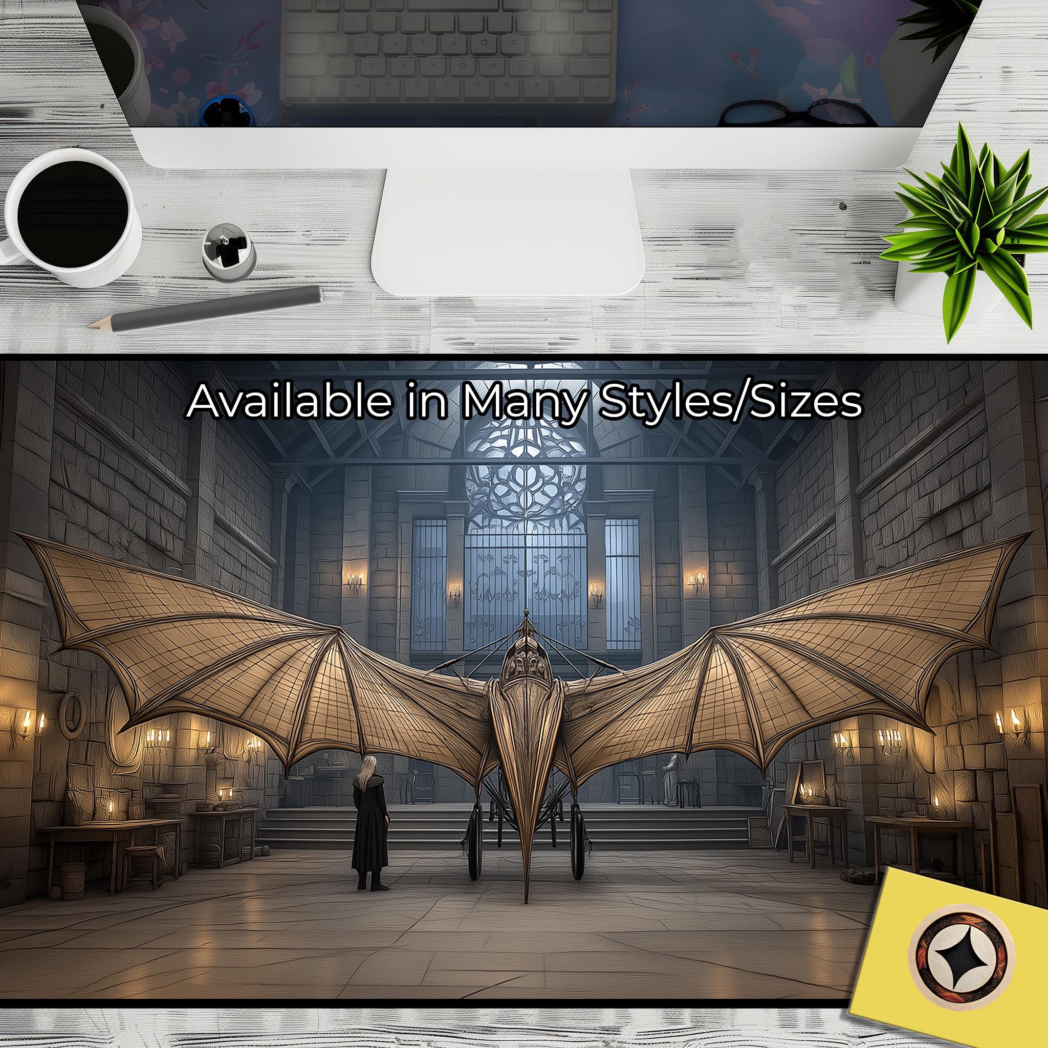 Fantasy Medieval Flying Machine Gaming Desk Mat Mousepad – TCG Playmat – Game Table Setup – Gamer Gift – Leonardo Da Vinci History 4295703198 9527 Fantasy Medieval Flying Machine Gaming Desk Mat Mousepad – TCG Playmat – Game Table Setup – Gamer Gift – Leonardo Da Vinci History 4295703198 9527