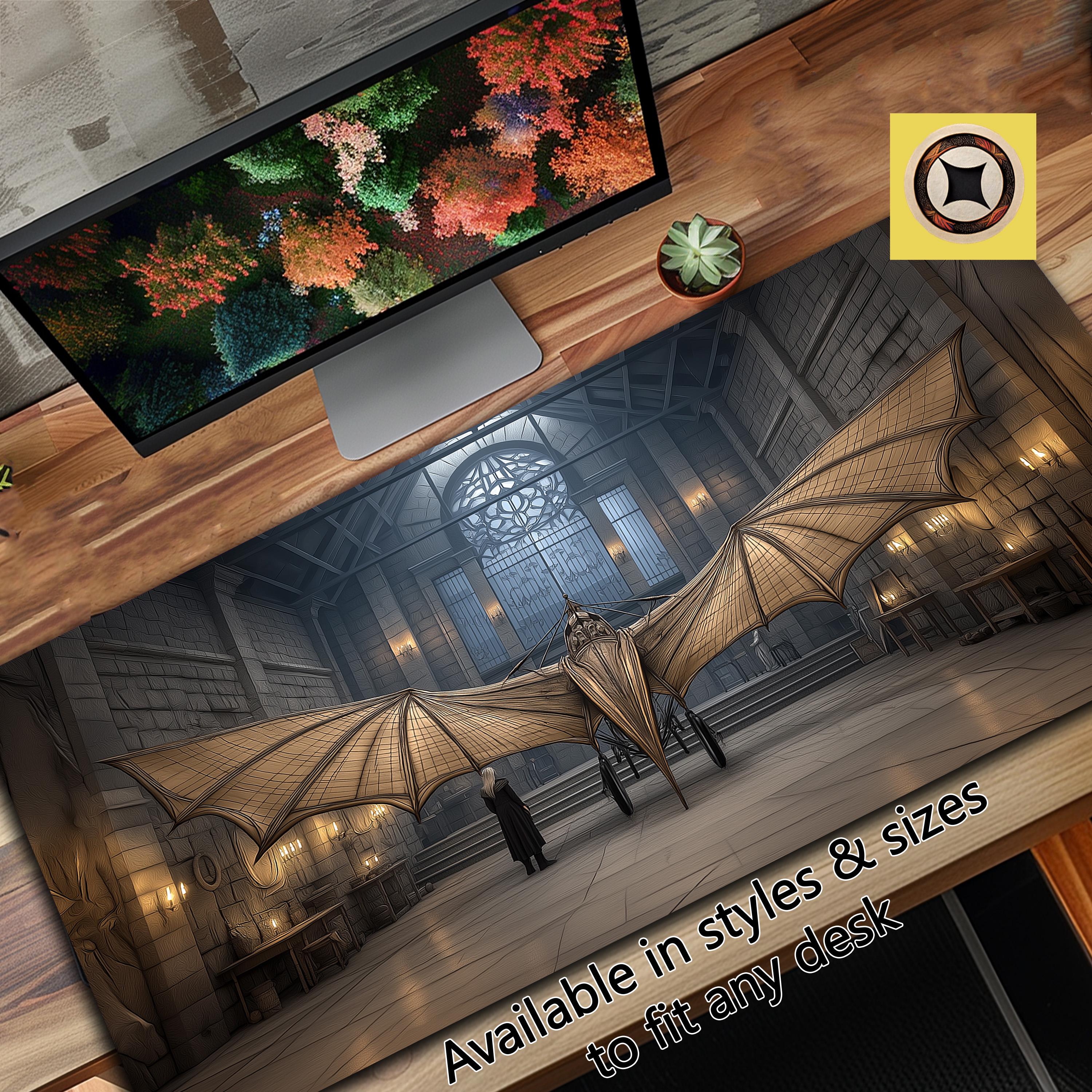 Fantasy Medieval Flying Machine Gaming Desk Mat Mousepad – TCG Playmat – Game Table Setup – Gamer Gift – Leonardo Da Vinci History 4295703198 9527 Fantasy Medieval Flying Machine Gaming Desk Mat Mousepad – TCG Playmat – Game Table Setup – Gamer Gift – Leonardo Da Vinci History 4295703198 9527