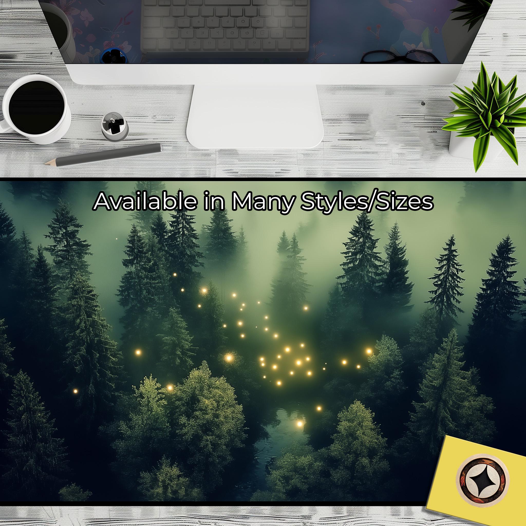 Fireflies Over Foggy Western Forest – Oversized Aesthetic Desk Mat Mousepad XL – Forest Mousemat XXL – Green Desk Decor 1838809920 9865 Fireflies Over Foggy Western Forest – Oversized Aesthetic Desk Mat Mousepad XL – Forest Mousemat XXL – Green Desk Decor 1838809920 9865