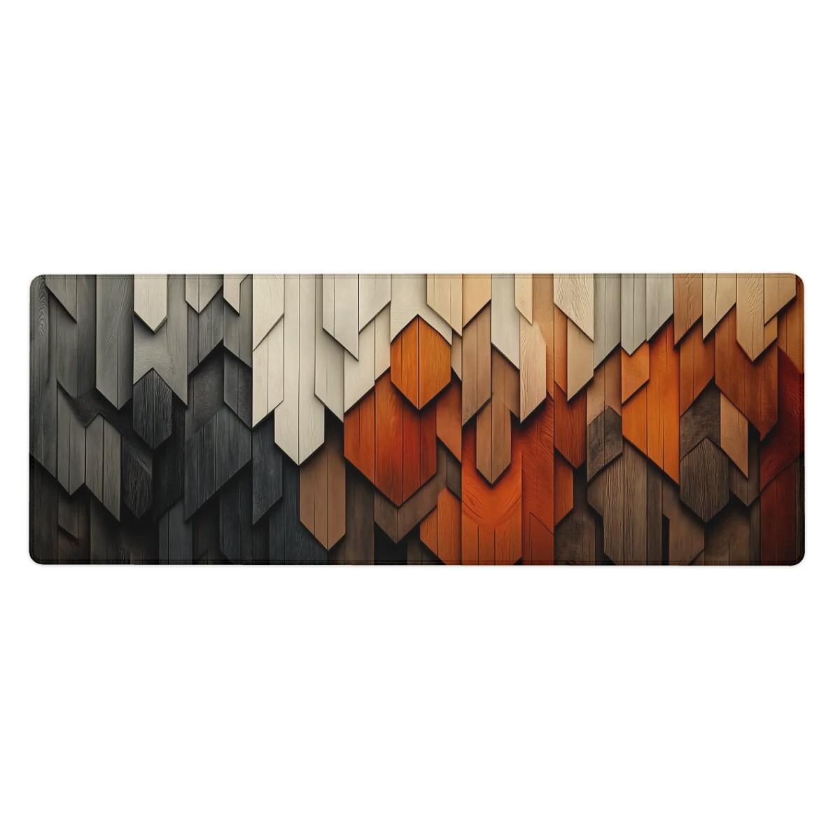 Geometric Wood Layer Desk Mat Aesthetic & Rustic Minimalist Modern Desk Setup Geometric Wood Layer Desk Mat Aesthetic & Rustic Minimalist Modern Desk Setup
