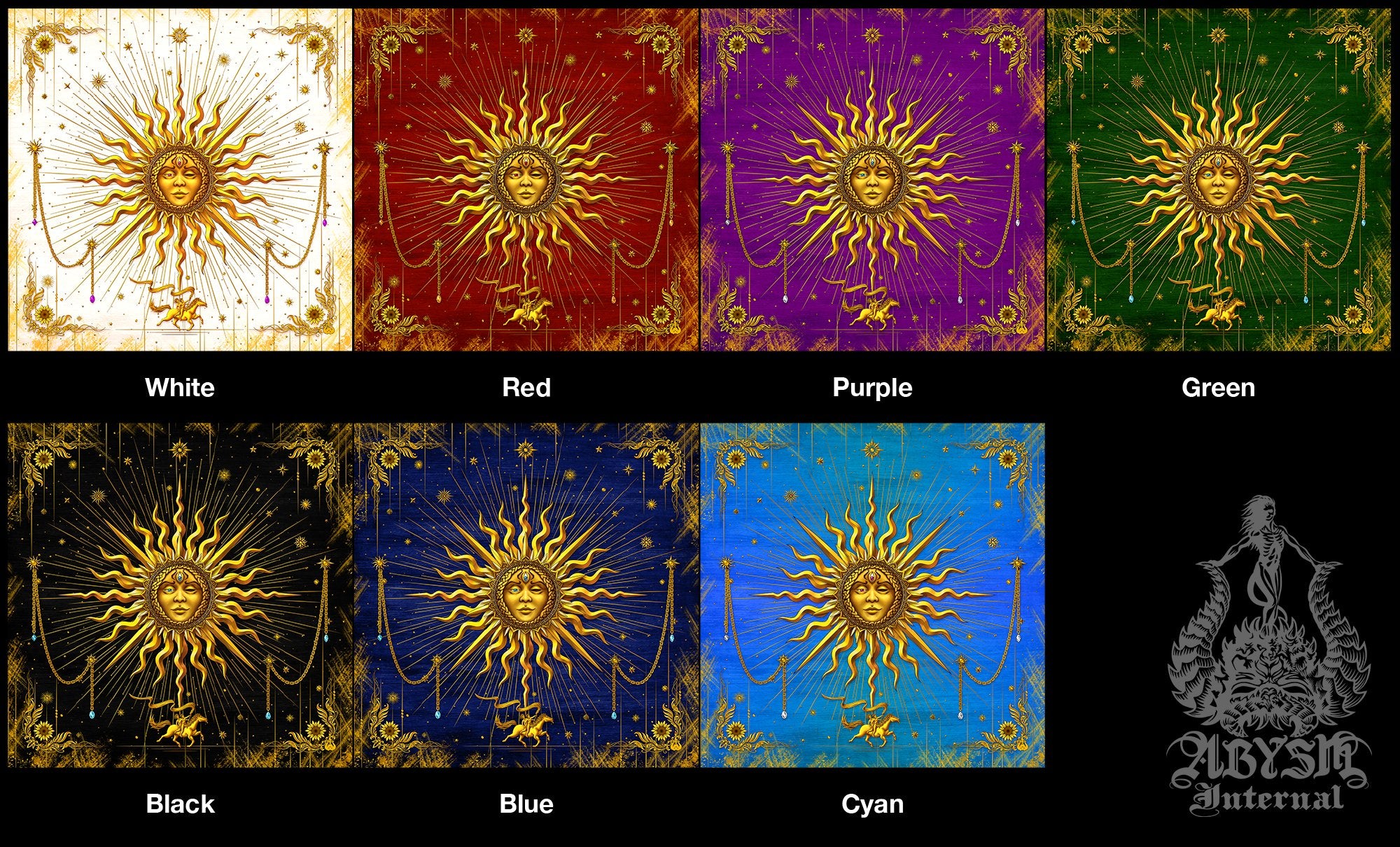 Gold Sun Mouse Pad, Tarot Arcana Gaming Desk Mat, Witch Workpad, Boho Table Protector Cover, Indie Room, Esoteric Art Print – 7 Colors Gold Sun Mouse Pad, Tarot Arcana Gaming Desk Mat, Witch Workpad, Boho Table Protector Cover, Indie Room, Esoteric Art Print – 7 Colors