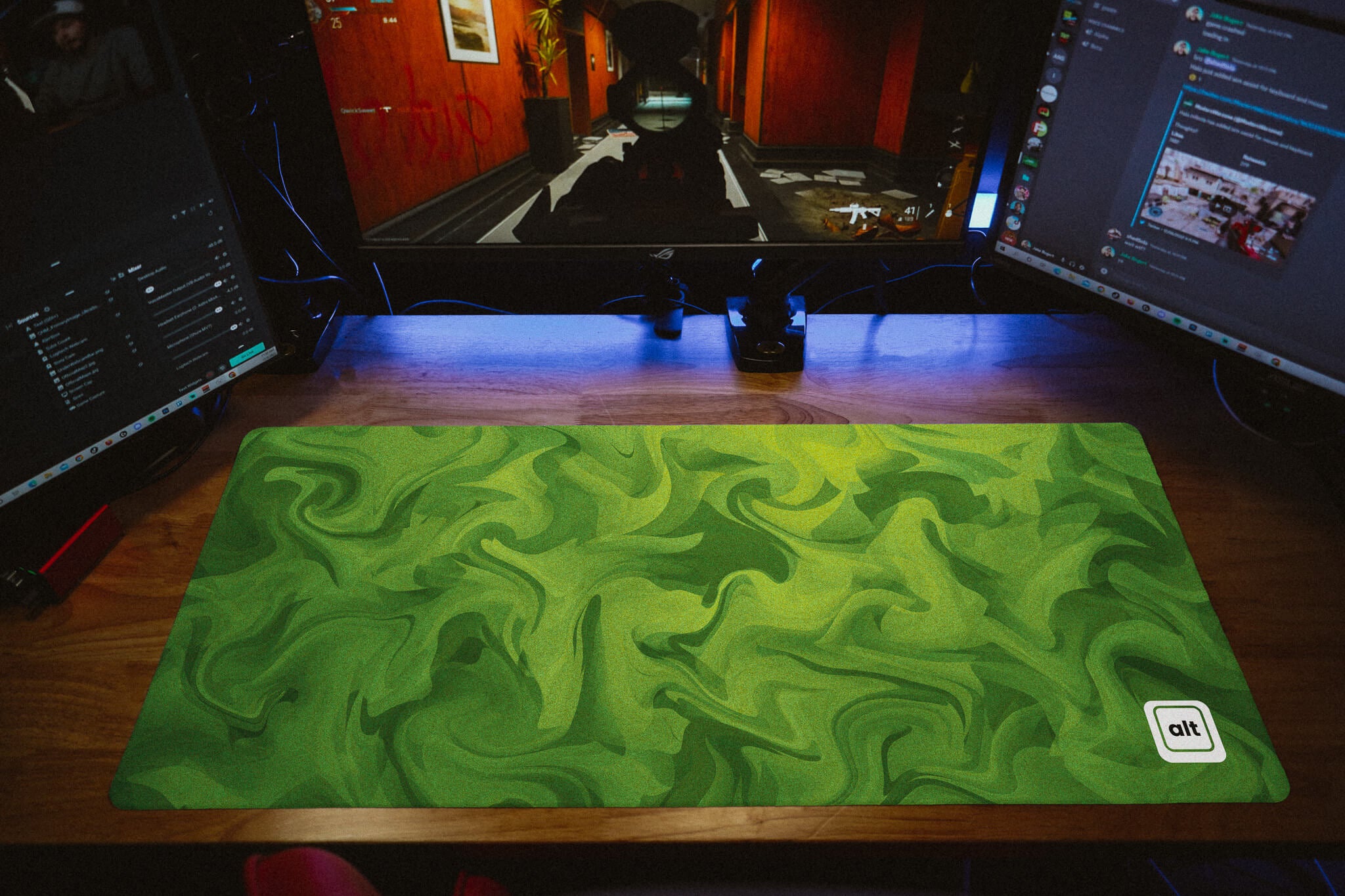 Green Liquify Mousepad