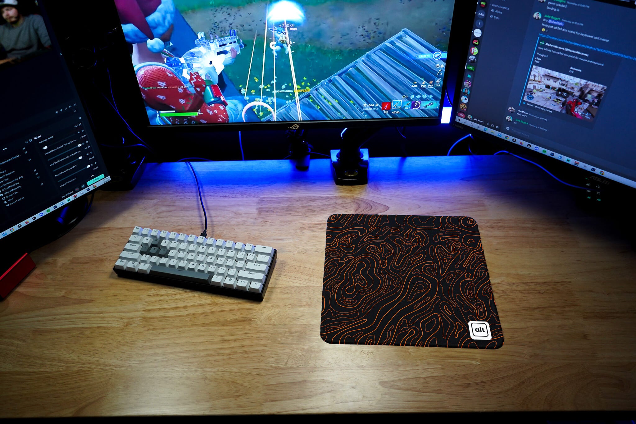 Orange Black Damascus Mousepad Orange Black Damascus Mousepad