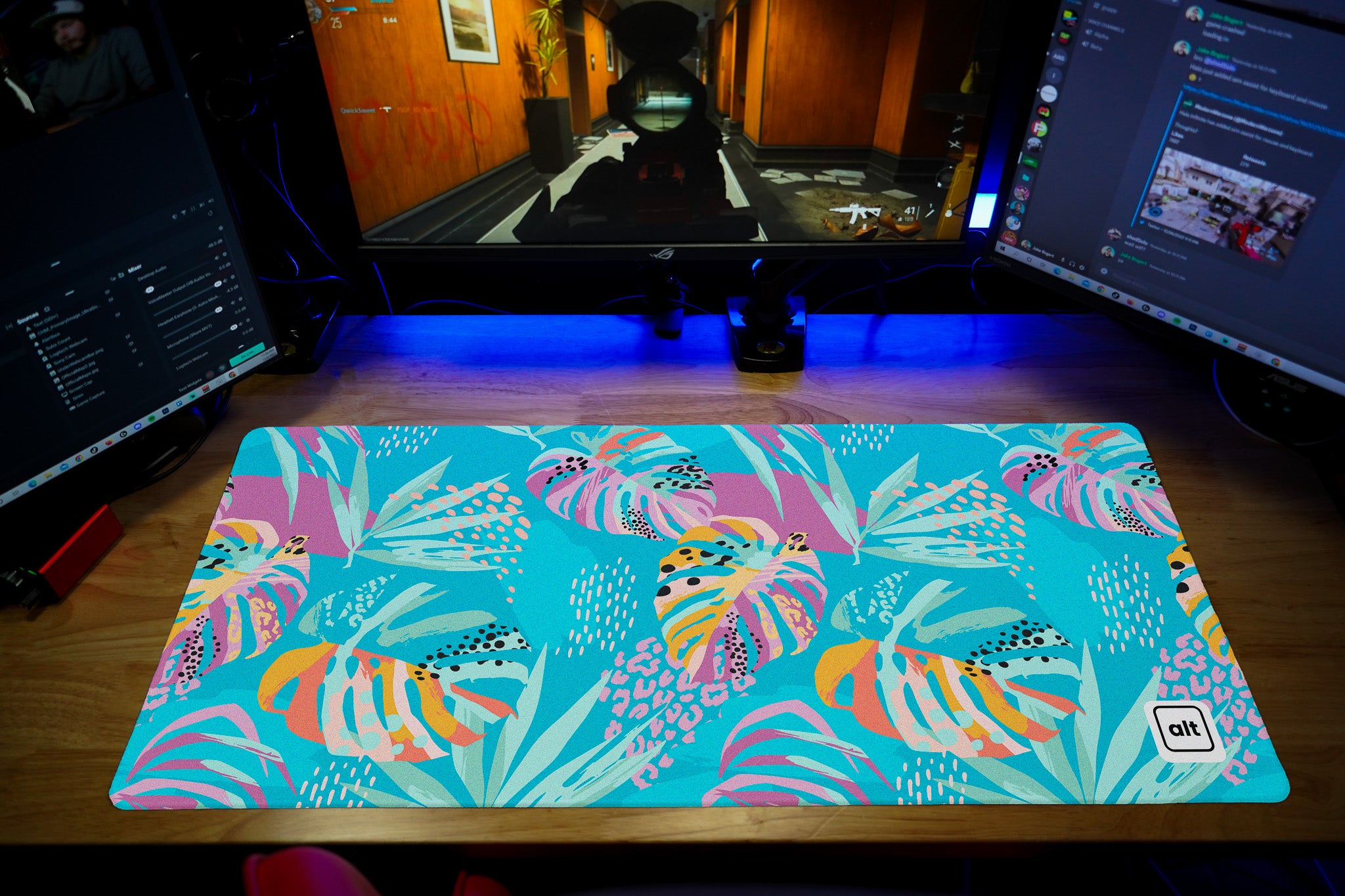 Peach Damascus Mousepad Peach Damascus Mousepad