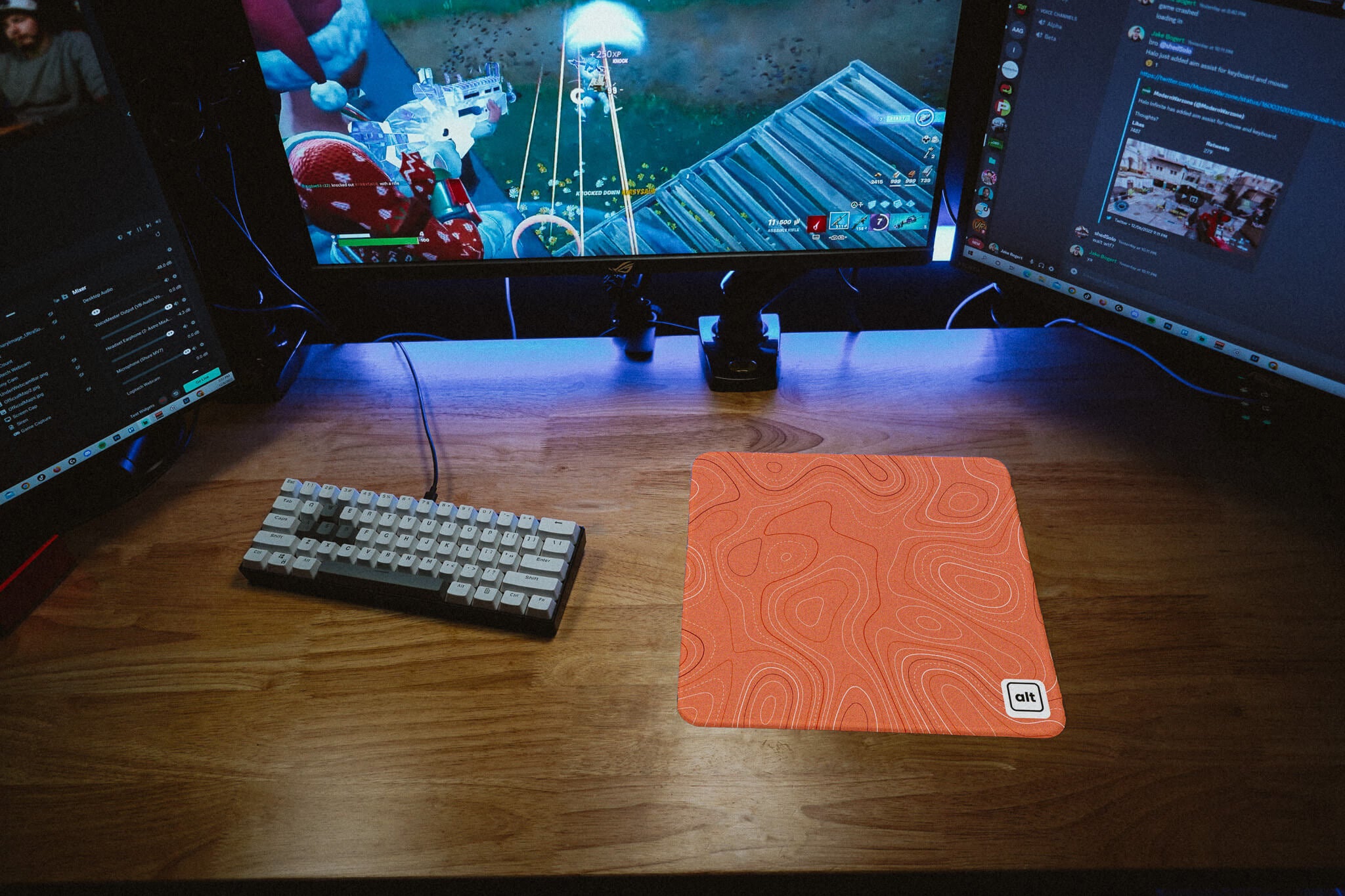 Peach Damascus Mousepad Peach Damascus Mousepad