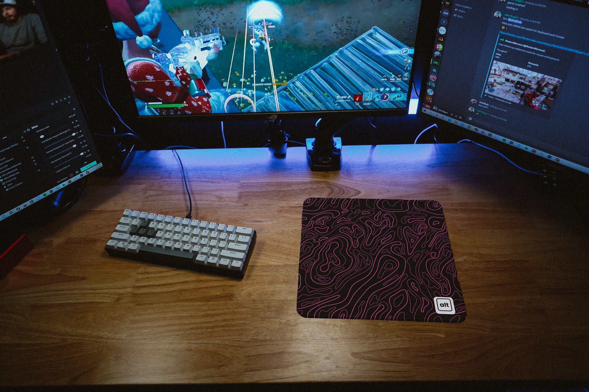 Pink Black Damascus Mousepad Pink Black Damascus Mousepad