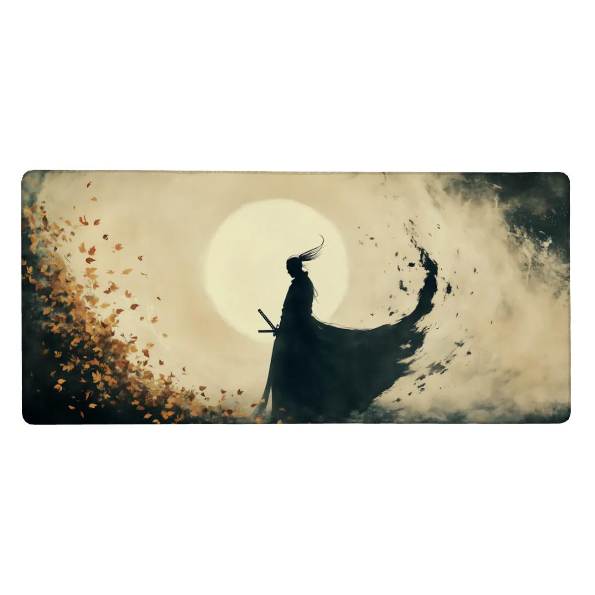 Ronin Samurai Desk Mat Ink Art Style Sumi-e Anime concept Mouse Pad Ronin Samurai Desk Mat Ink Art Style Sumi-e Anime concept Mouse Pad